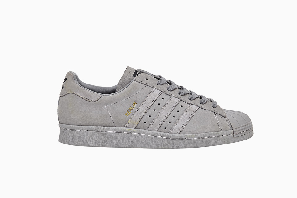 adidas superstar en daim gris